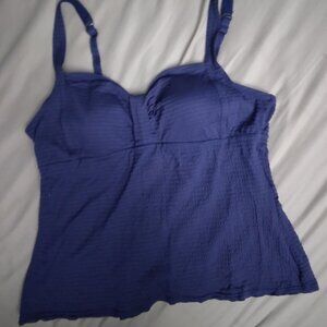 Croft and barrow blue/purple tankini top